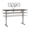 Bestar Bestar Upstand 72W x 30D Standing Desk with Dual Monitor Arm in antigua 175880-000052 - alternate 10